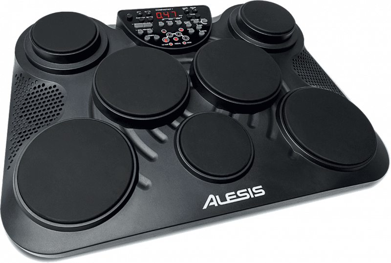 Alesis Debut Kit – Kit de batterie électronique pour enfant avec 4 pads en  peau maillée, 120 sons, 100 leçons avec siège, baguettes, clé et casque